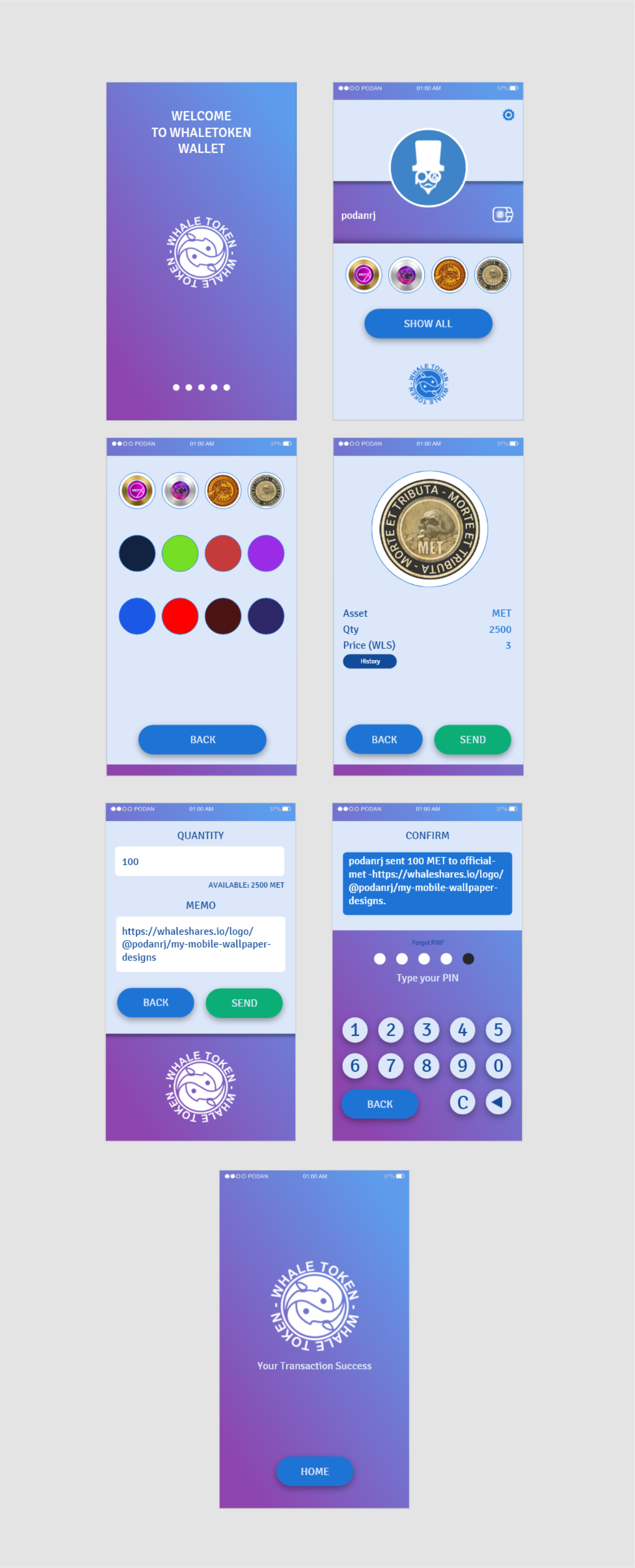 whaletokens wallet app design idea 🤓🤓 — whaleshares