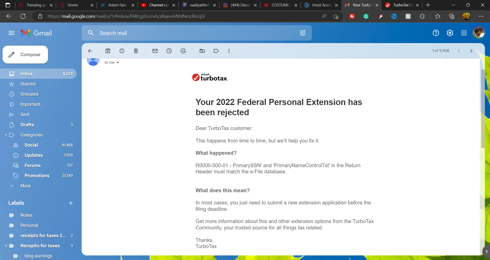 Your TurboTax Easy Extension has been rejected - jazz.williams41@gmail.com - Gmail and 9 more pages - Personal - Microsoft​ Edge 3_6_2023 7_15_22 PM.png